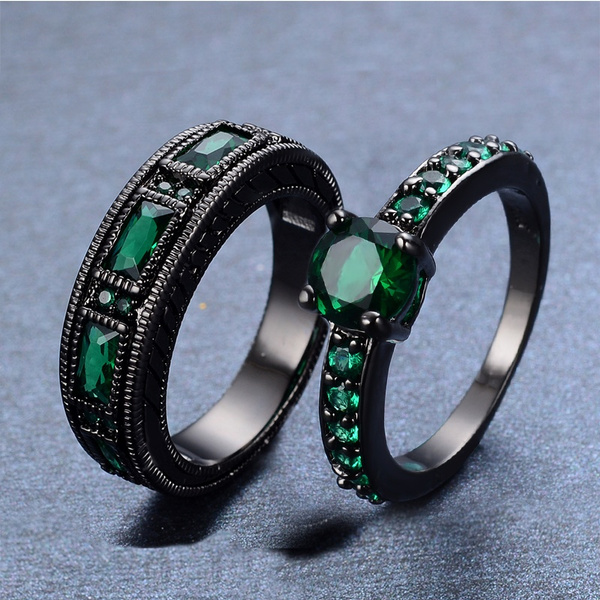 Emerald promise ring for on sale her