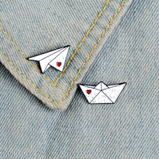 paperplanebrooche, brooches, paperboatbrooche, Love