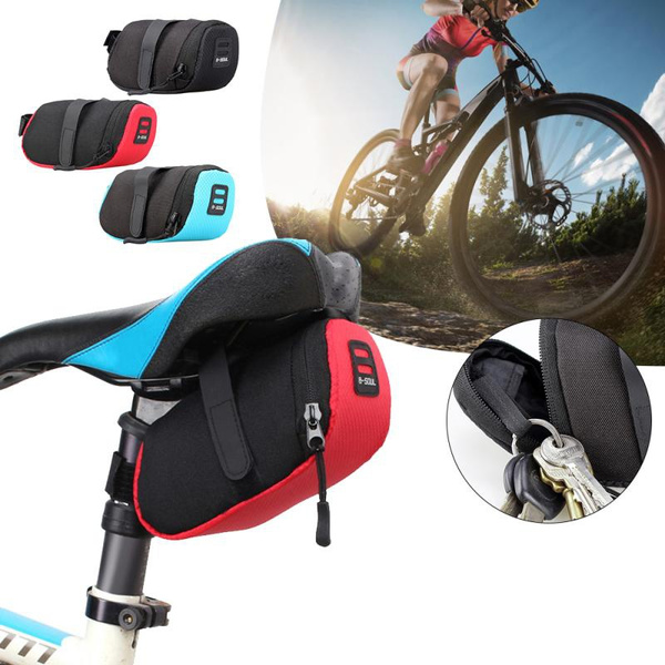 Bicycle Bike Waterproof Storage Saddle Bag Seat Outdoor Cycling Tail Rear Pouch 