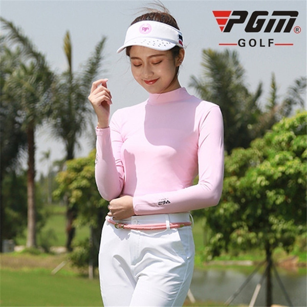 Women's long sleeve hot sale golf shirts uv protection