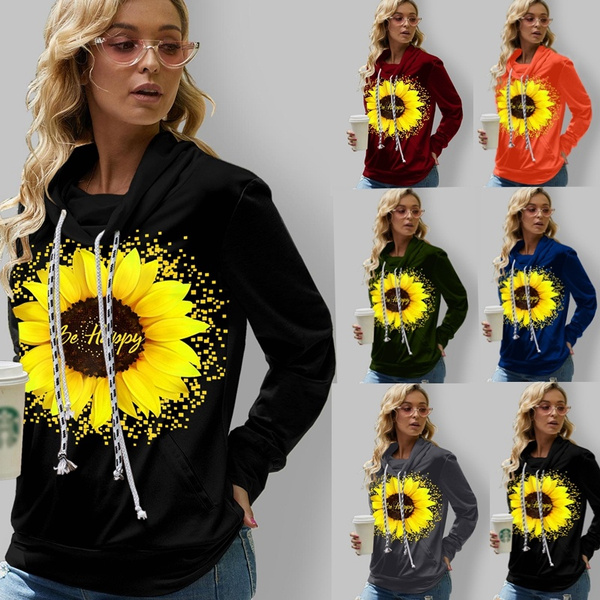sunflower hoodie plus size