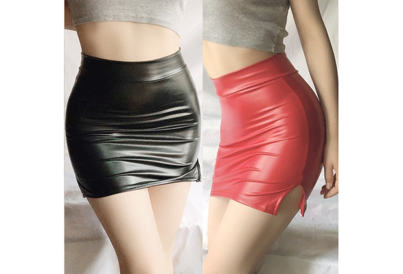 AMhomely Womens Girls Mini Skirt Leather Dress Outfits Ladies Cozy Zipper  Irregular Sexy Bag Hip Leather Short Skirt Half-Length Skirt Ladies Casual  Sexy Party A Line Skirts Clearance - ShopStyle