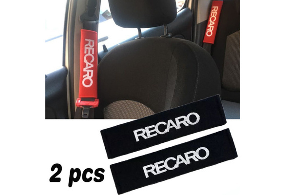 BROGBUS Car Seat Belt Shoulder Pad Cover Car Safety Belt Pad (Maroon, Pack  of 02)