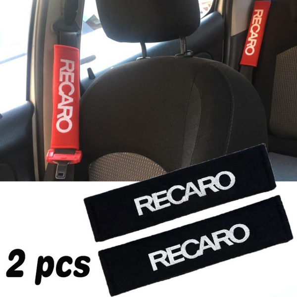 Car Safety Seat Belt Cover Cushion Harness shoulder pad Case Seat Belt  Shoulder Strap Pad For Recaro Racing Seats Cover