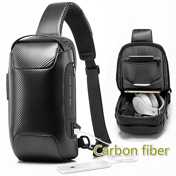 Bolso deportivo con puerto USB Hombre de viaje Bolso de Bolso deportivo con puerto USB Hombre de viaje Bolso de