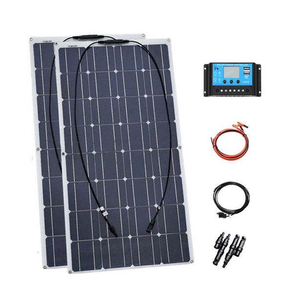 100w Flexible Solar Panel system Mono Module For Boat Yacht Car Home Charging RV 