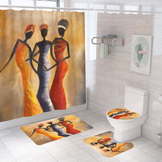 Bathroom, art, nonslipmat, africanwomanportrait