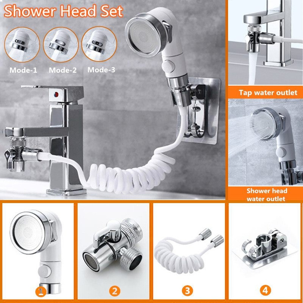 Bathroom Washbasin External Shower Head Set High Pressure Water Saving