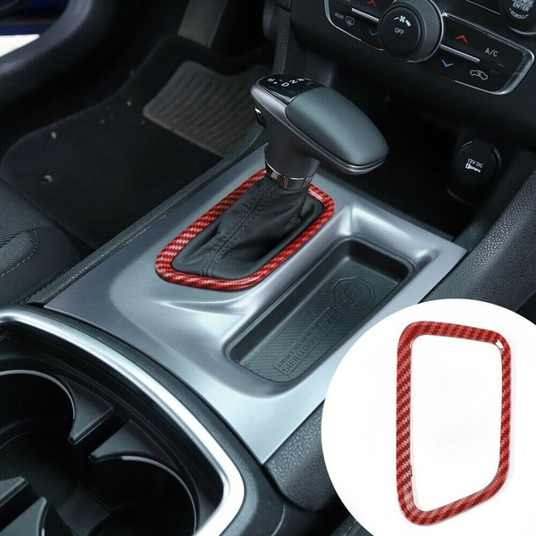 Shifter Panel Center Console Gear Shifter Panel Frame Trim Cover Bezel for Dodge ...