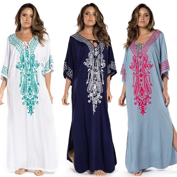 beach caftan plus size