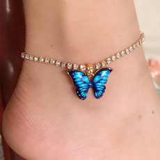 butterfly, Fashion, Anklets, Chain