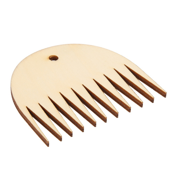 11 Teeth Wooden Weaving Comb Tapestry Weaving Loom Comb Tool DIY Braided  Accessories Don