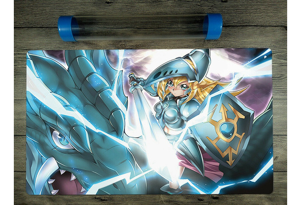 Details about   Dark Magician Girl the Dragon Knight Yugioh Playmat Mouse Pad Deck FREE SHIPPING 