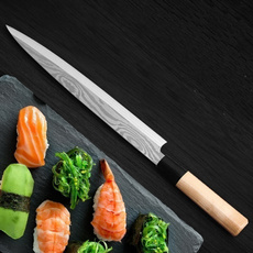 Kitchen & Dining, Sushi, sashimiknifedamascu, japaneseknife