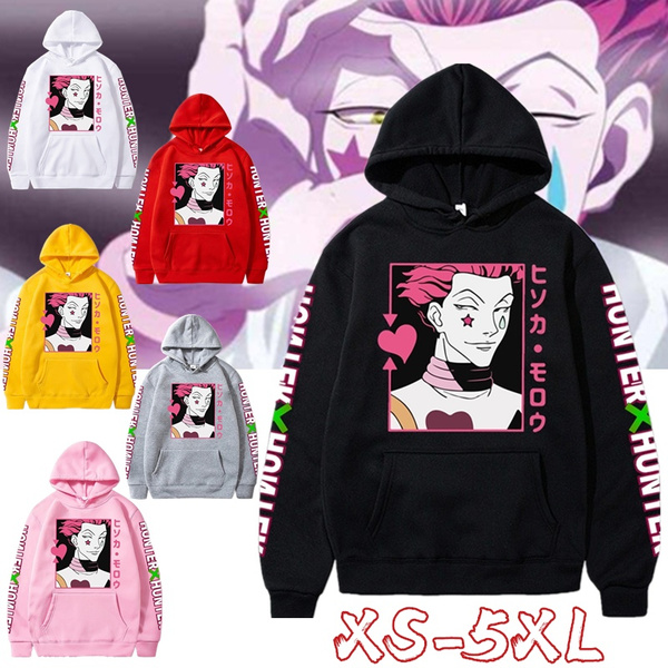 Plus Size Fashion Anime Hunter X Hunter Hisoka Printed Hoodie Unisex Long Sleeve Hooded Sweatshirt Autumn Winter Casual Hoodies Wish