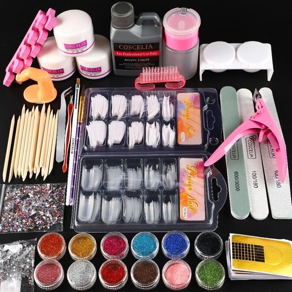 Pro Acrylic Kit Nail Manicure Set Nail Art Tool Kit Wish