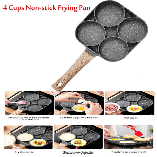  4-Cup Aluminium Alloy Egg Frying Pan,Non Stick Egg Pan