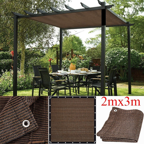 80GSM Black VICLLAX Shade 40% Fabric Sun Shade Cloth Privacy Screen with Grommets for Patio Garden Pergola Cover Canopy 8x12 FT 