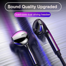 Headset, earbudswithmic, Earphone, Bass