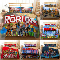 5 Style Cartoon Video Game Theme Roblox Bedding 3 Piece Set Adult Children Duvet Cover Set Bedroom Polyester Bed Cover To Protect Comforter Quilt Cover Bedroom Cartoon 3d Printing Not Comforter Inside - roblox bedroom set