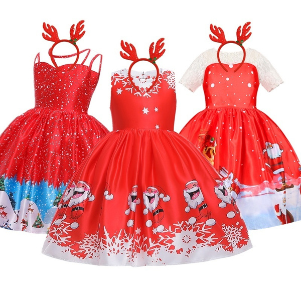 Christmas Dress Girl Green | Christmas Party Dress Kid Girl - Christmas  Dresses Girls - Aliexpress