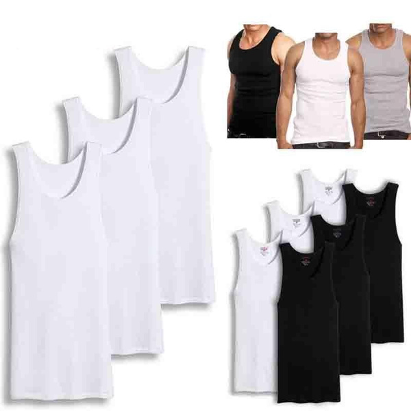 Tall Cotton Tank Top Wife Beater 