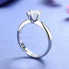 DIAMOND, Jewelry, Gifts, Silver Ring