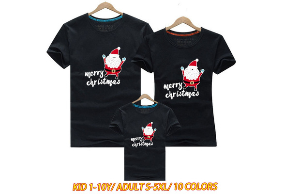 Christmas Family Matching Tshirts Short 