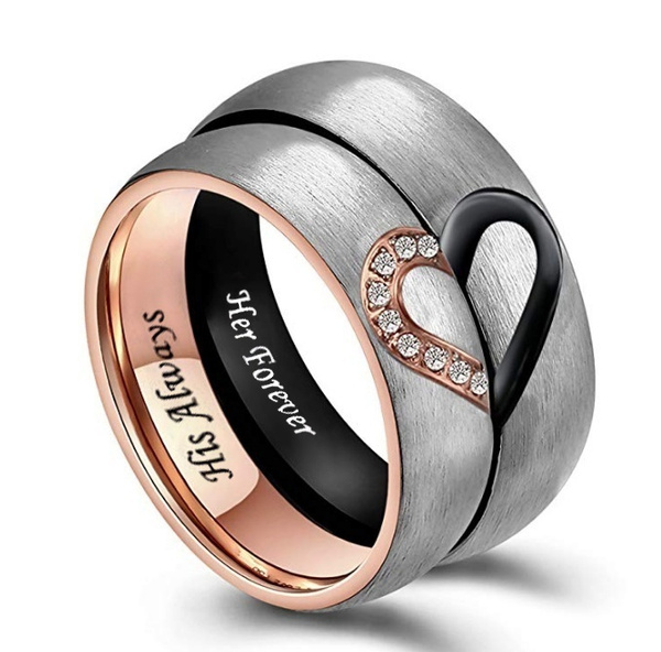 Matching Promise Rings for Couples Love You Forever