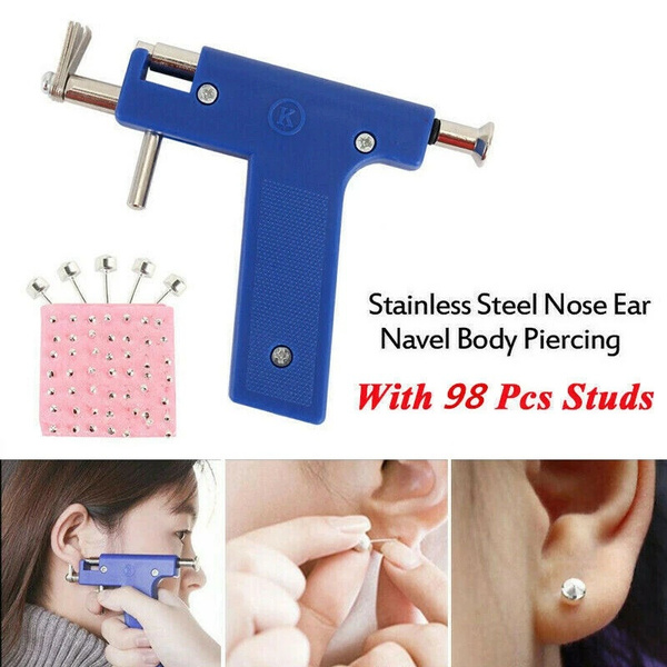 Brand New Professional Ear Nose Navel Body Piercing Tool Kit Set with ...