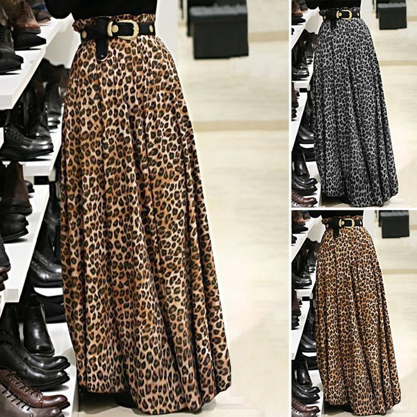 leopard maxi skirt 5xl