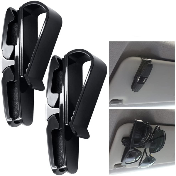 2021 Newest 1/2/4 Packs Glasses Holders For Car Sun Visor, Sunglasses