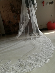 Ivory, weddingveil, Lace, Wedding