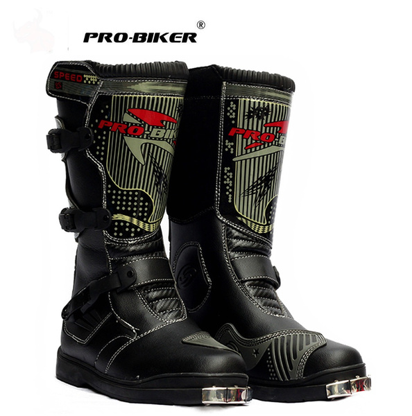 Novas Botas de motocicleta PRO-BIKER impermeáveis masculinas Botas de  motocicleta PU Botas de proteção para motocicleta de motocross Botas longas  pretas para a coxa | Wish