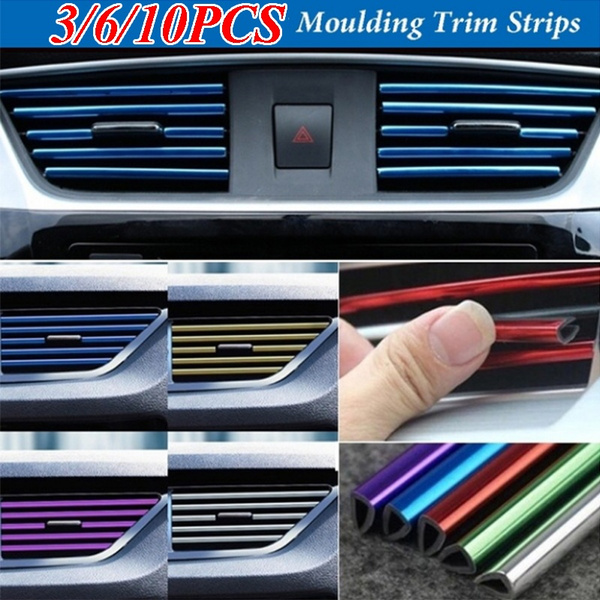 Trim DIY U Shape Air Conditioner Grille Decoration Car Outlet Vent Strip Trim DIY U Shape Air Conditioner Grille Decoration Car Outlet Vent Strip
