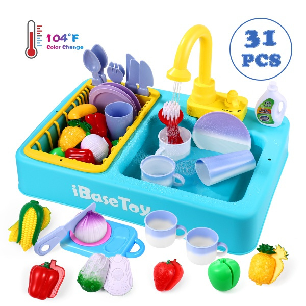 31pcs Kitchen Sink Toys Color Changing, How To Change Color Of Kitchen Sink