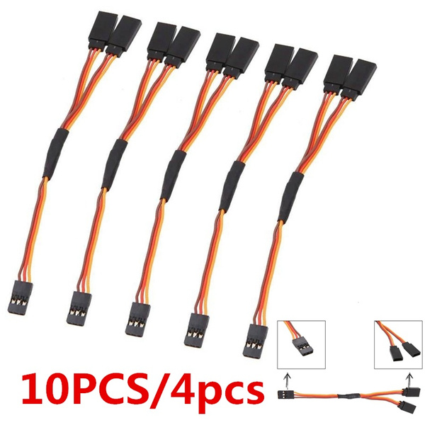 10 Câbles D'extension Pour Servos Futaba Et JR - Lot économique Pour Modélisme RC