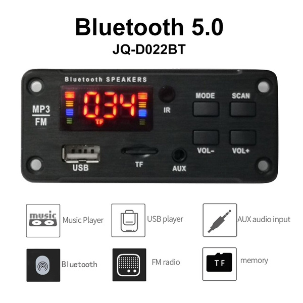 Vehicle Fm Radio Car Bluetooth Speaker Module Mp3 Decoder Board Music Vehicle Fm Radio Car Bluetooth Speaker Module Mp3 Decoder Board Music