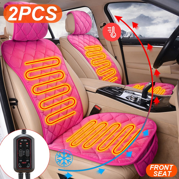 Black Plush Car Seat Cushion Protector Cover Universal Car