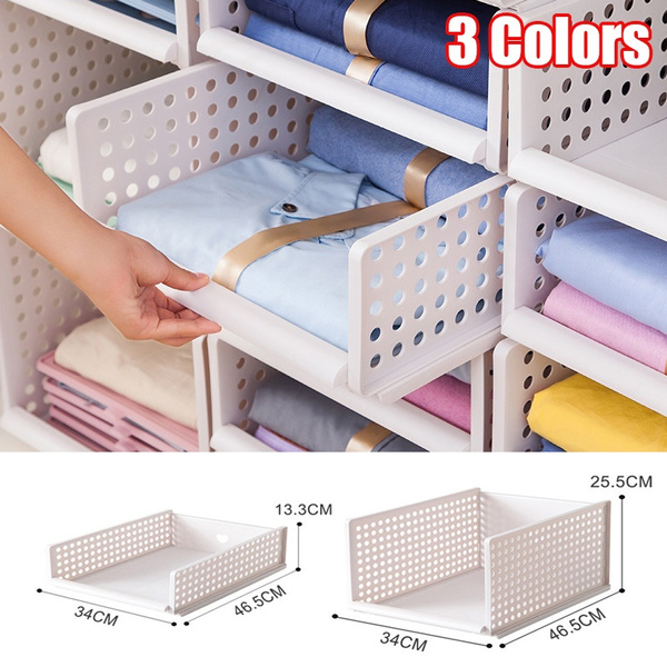 3 Colors Bedroom Cabinet Storage Shelf Rack Box Home Wardrobe Closet  Clothing Clothes Organizer Multilayer Storage Dorm Room Layered Shelf