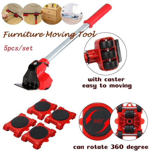 5 Packs Furniture Lifter Tool Set - Heavy Furniture Movers Sliders