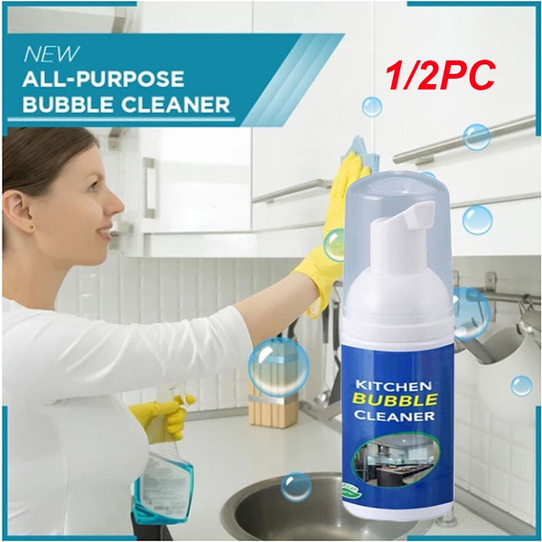 1/2PCS Kitchen Grease Cleaner Multi-Purpose Foam All-Purpose Bubble ...