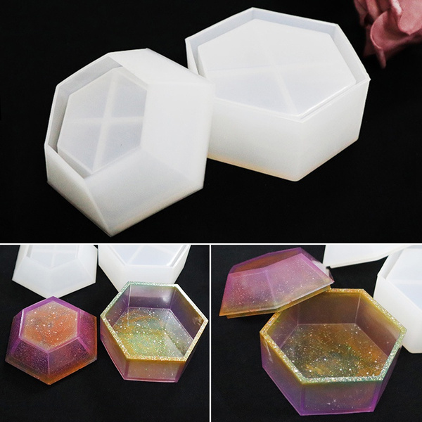 Box Resin Molds - Silicone Jewelry Storage Box Epoxy Casting Mold