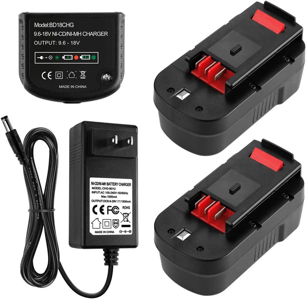 Energup 2Pack 3.5Ah HPB18 Replacement Black and Decker 18V Battery
