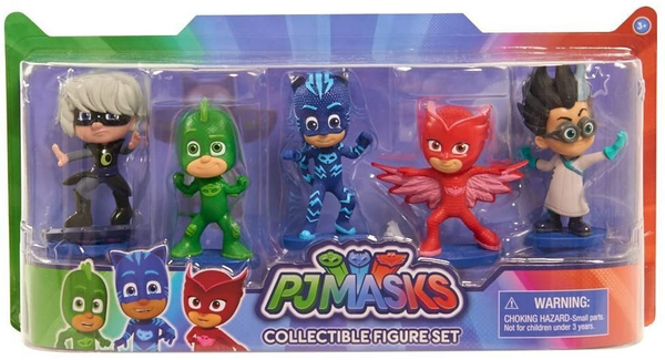 PJ Masks - COLLECTIBLE FIGURE SET 5-Pack - This Deluxe Pack of PJ Masks ...