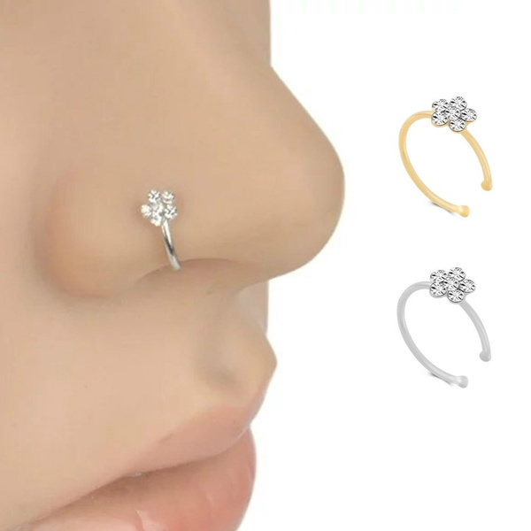 Nose ring deals with flower