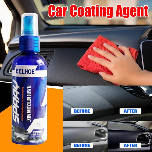 30/100Ml Plastic Parts Retreading Restore Agent Car Interior Nano Polish  Coating Spray Car Coating Agent