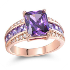Jewelry, gold, purple, 18 k