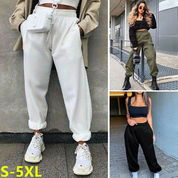 casual high waist oversized loose leggings sports pants