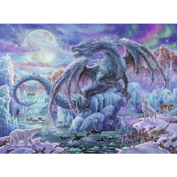 5D DIY Crystal Rhinestone Diamond Painting - Dragon